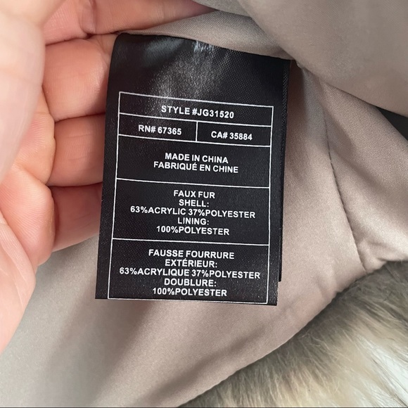 Jack Faux Fur brown, tan & black open front vest size xs - Picture 4 of 6